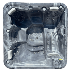 Wellis Pluto 5 Person 2 Lounger 3 Person Hot Tub + 7 Kw Air Source Heat Pump