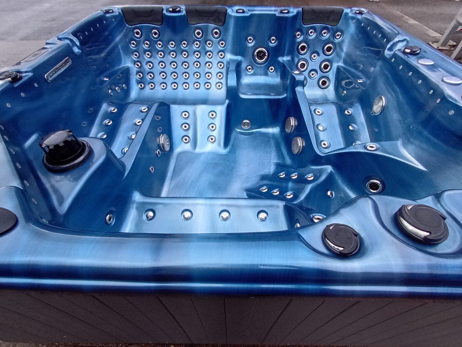 Ocean Blue Hot Tub