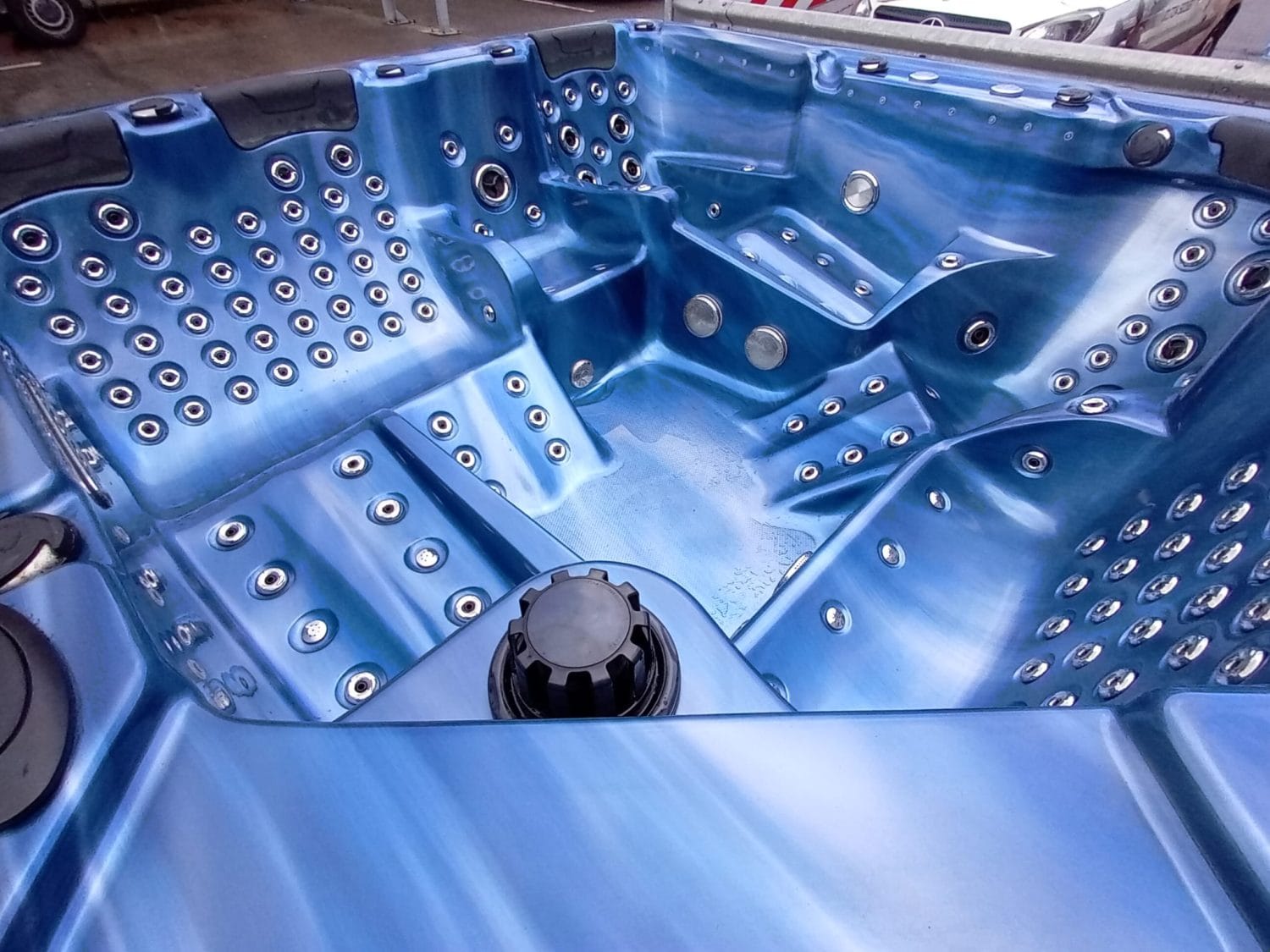 Ocean Blue Hot Tub