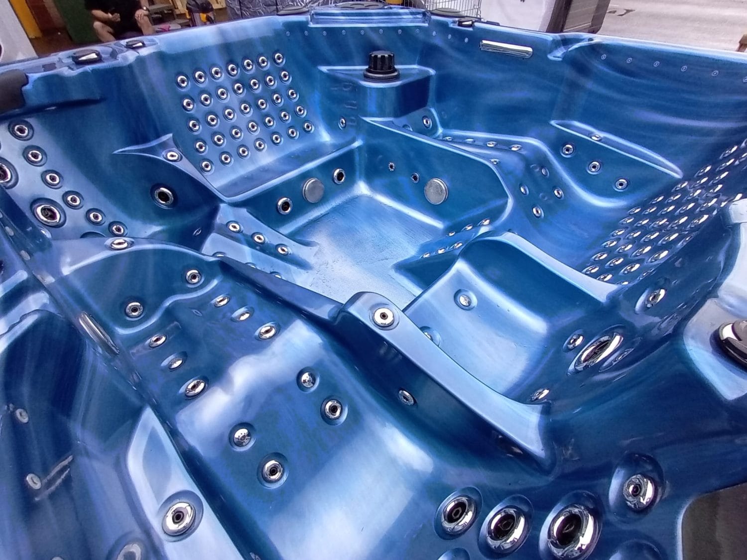 Ocean Blue Hot Tub